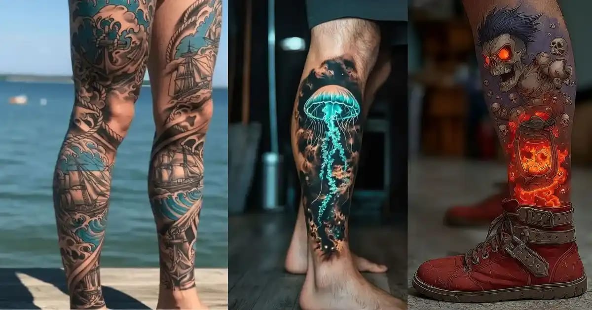 Leg Sleeve Tattoos That Turn the Body into Art