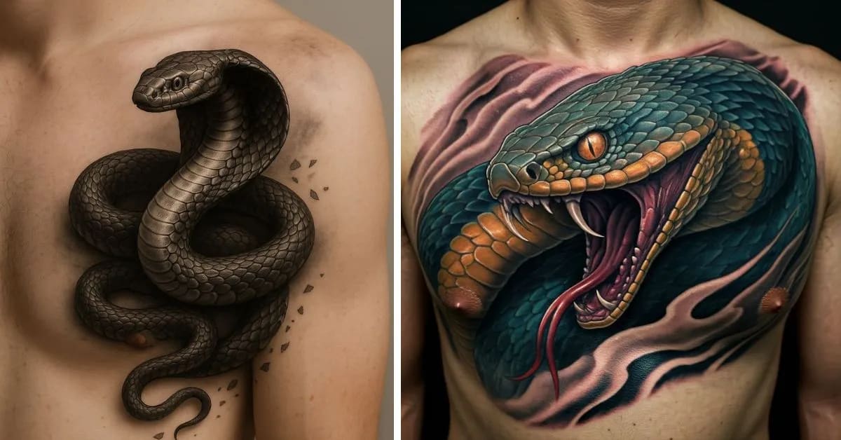 Realistic Snake Forearm Tattoos for Bold Confidence
