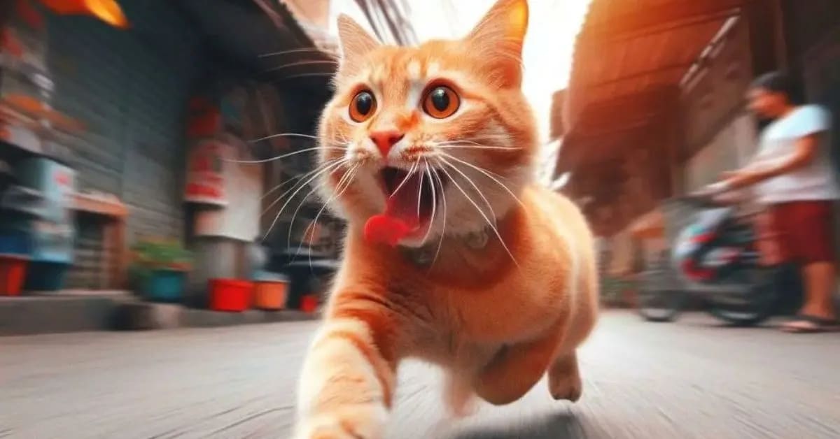 Why Funny Cats Suddenly Run Like Crazy