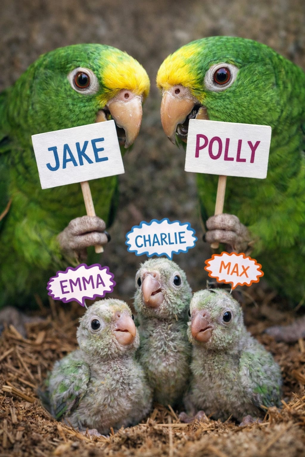Parrots Name Their Babies