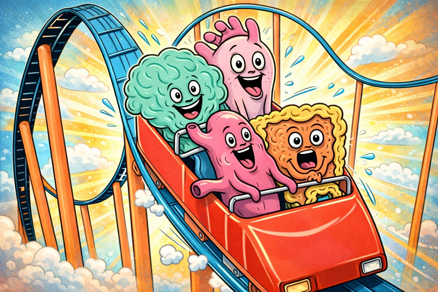 Stomach Is Like a Roller Coaster