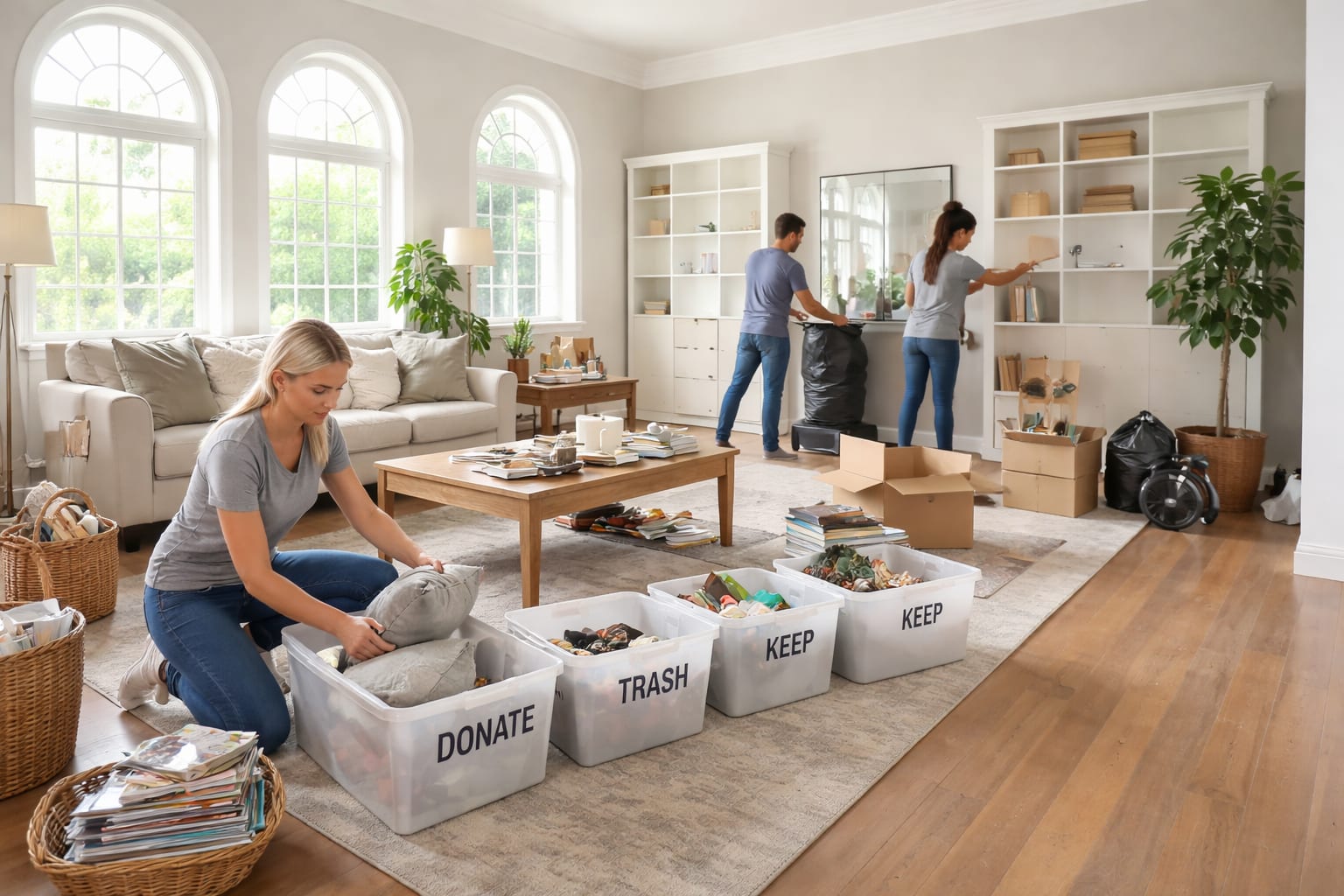 Professionals Declutter Before Decorating Anything