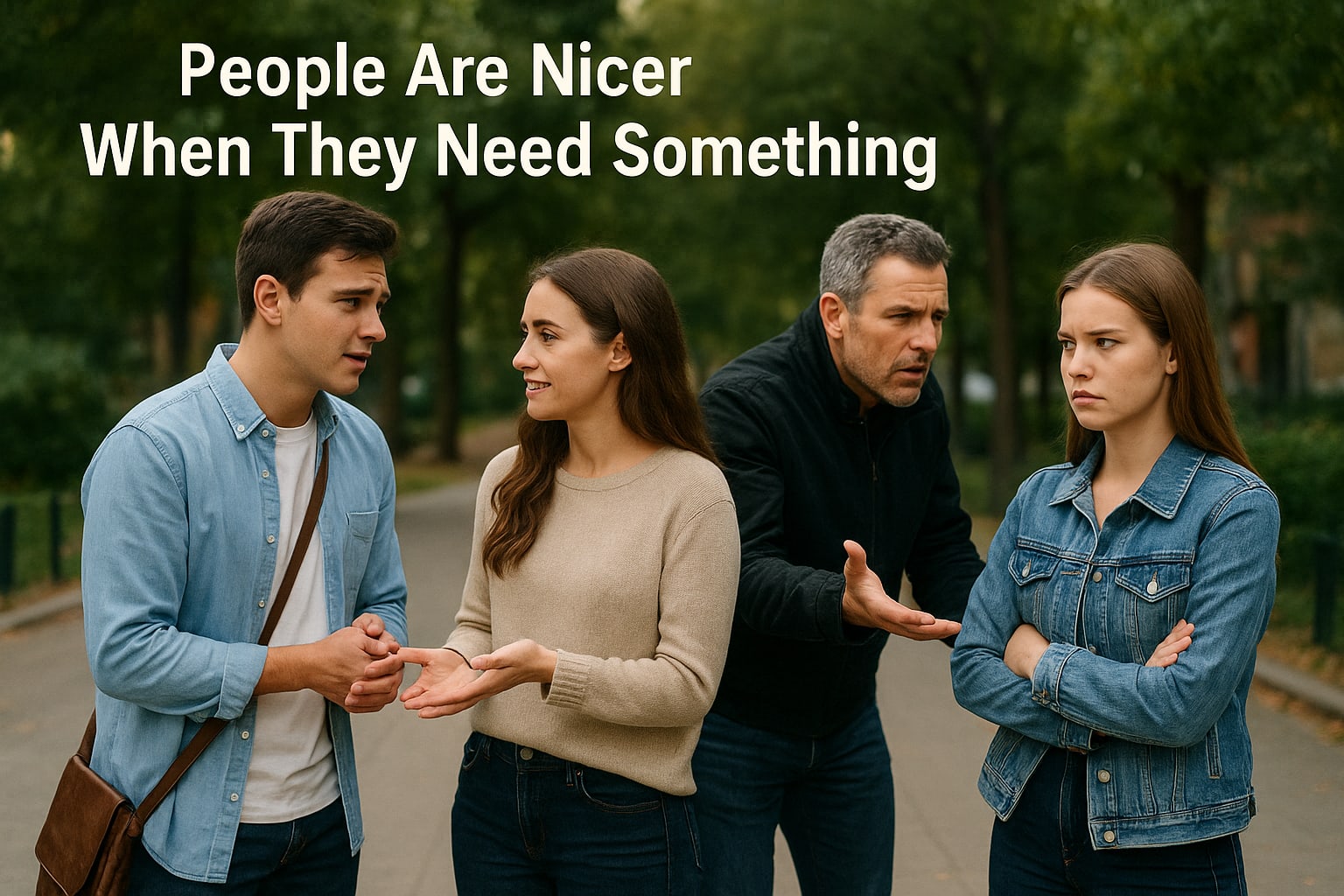 People Are Nicer When They Need Something