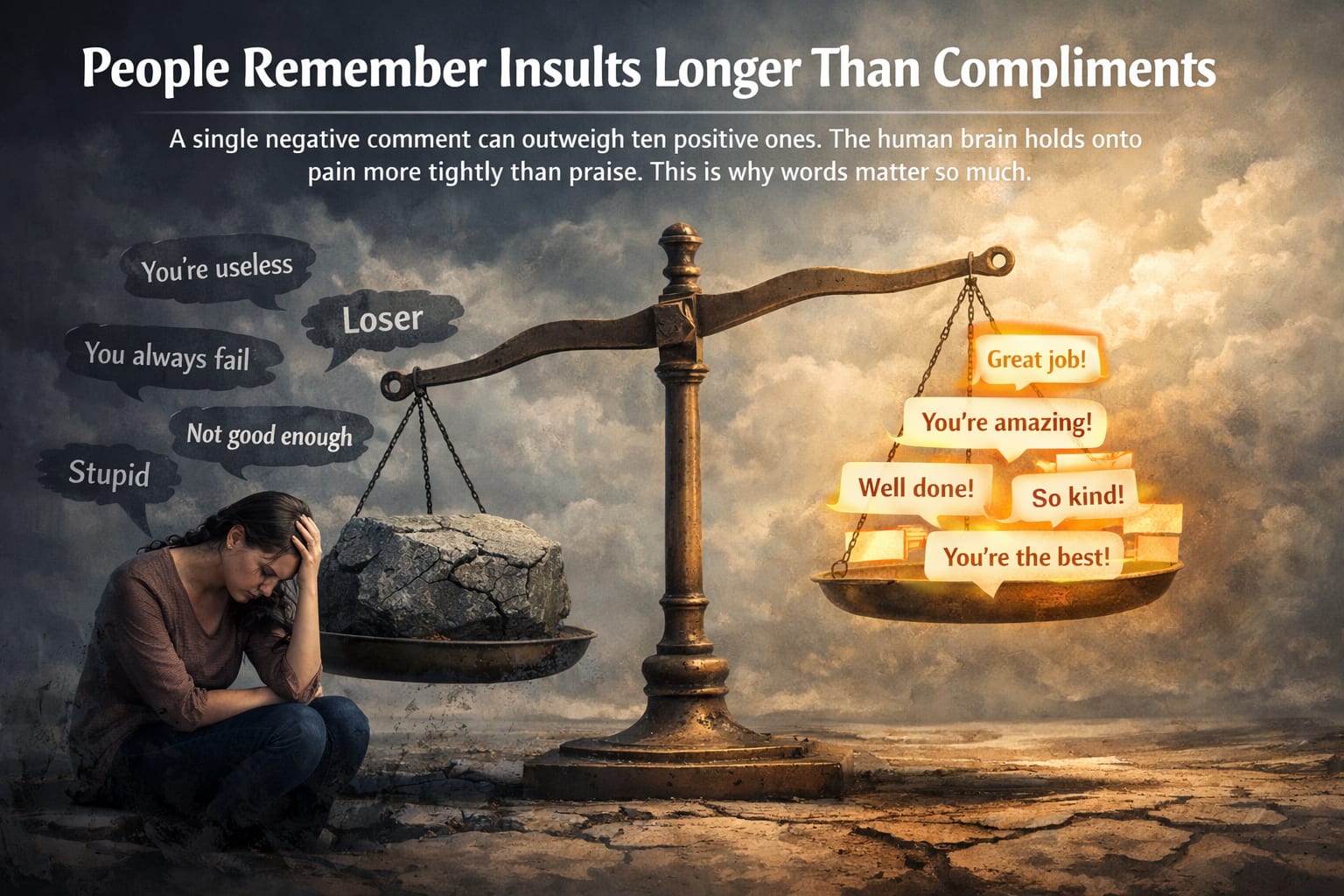 People Remember Insults Longer Than Compliments