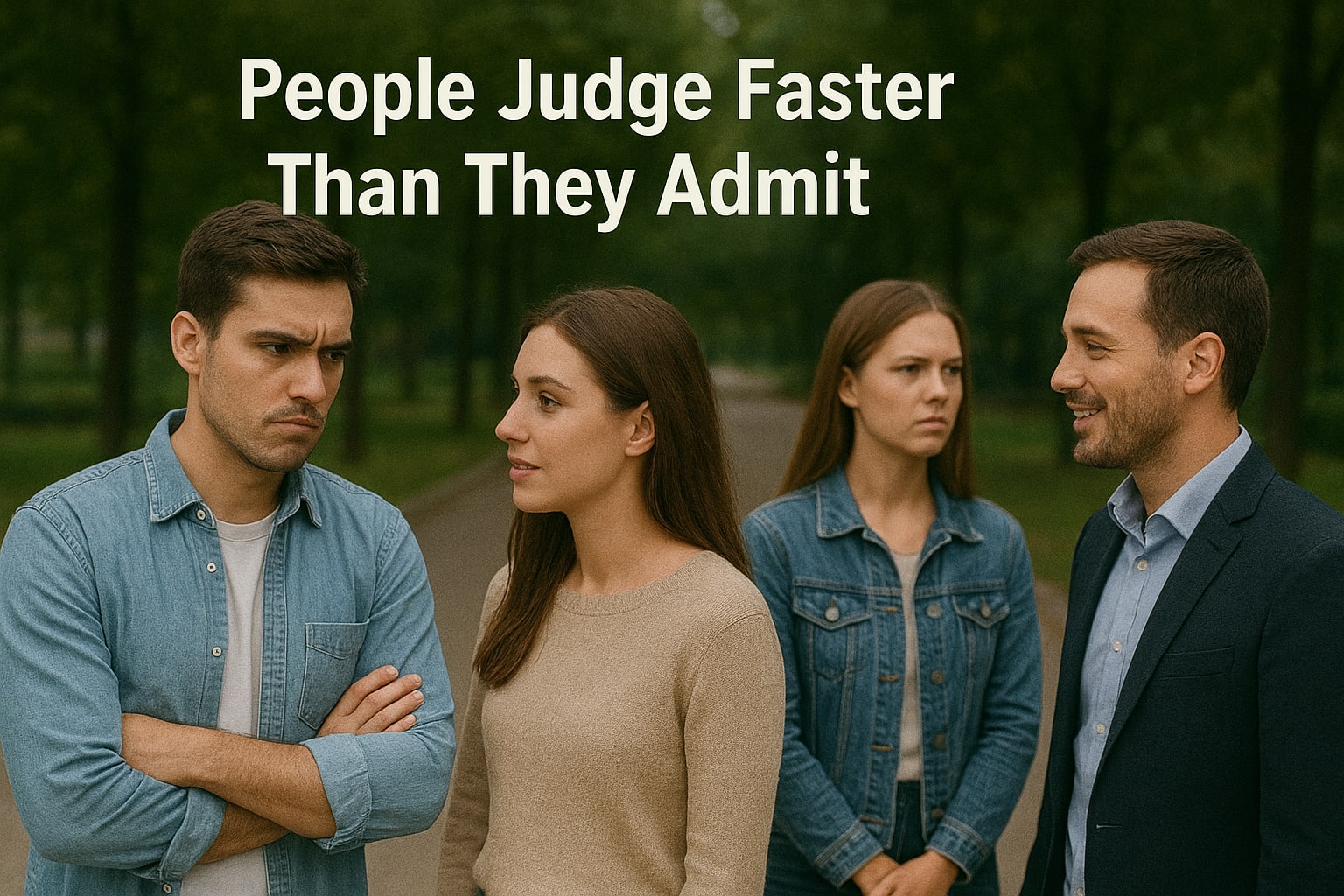 People Judge Faster Than They Admit