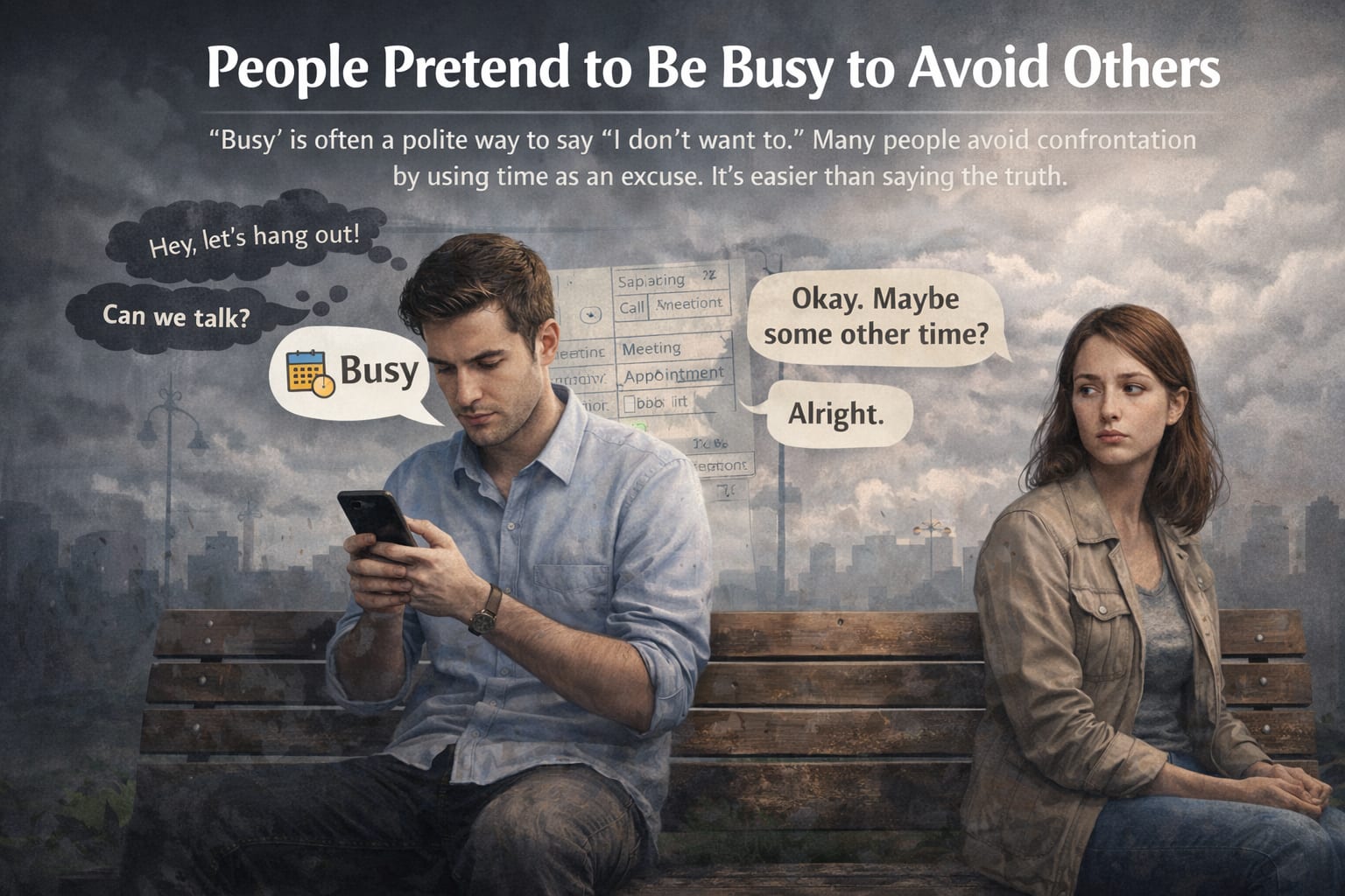 People Pretend to Be Busy to Avoid Others