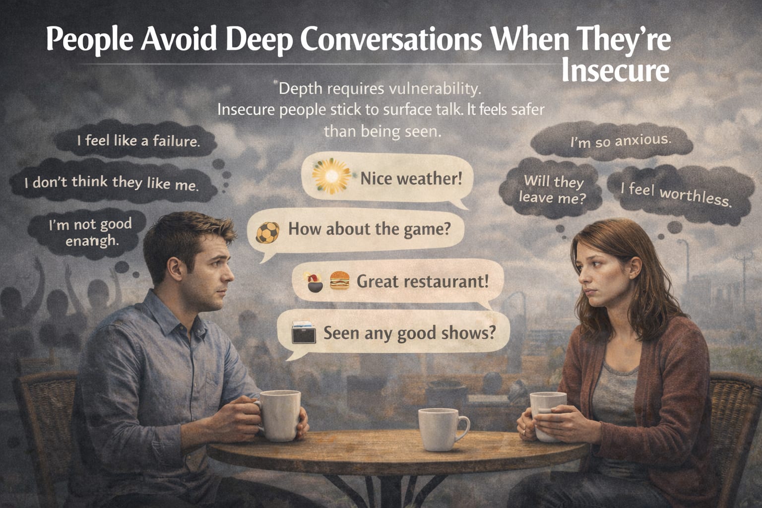People Avoid Deep Conversations When They’re Insecure