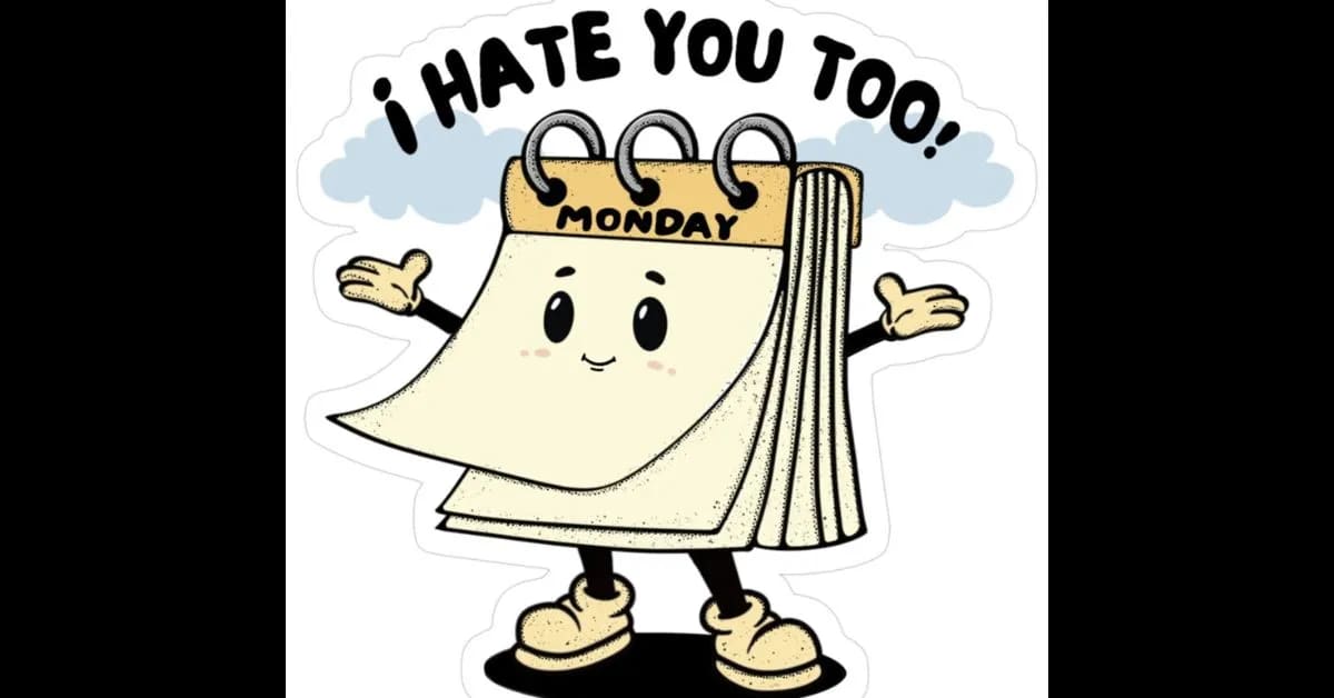 Sticker That Nails Your Monday Mood Better Than Words