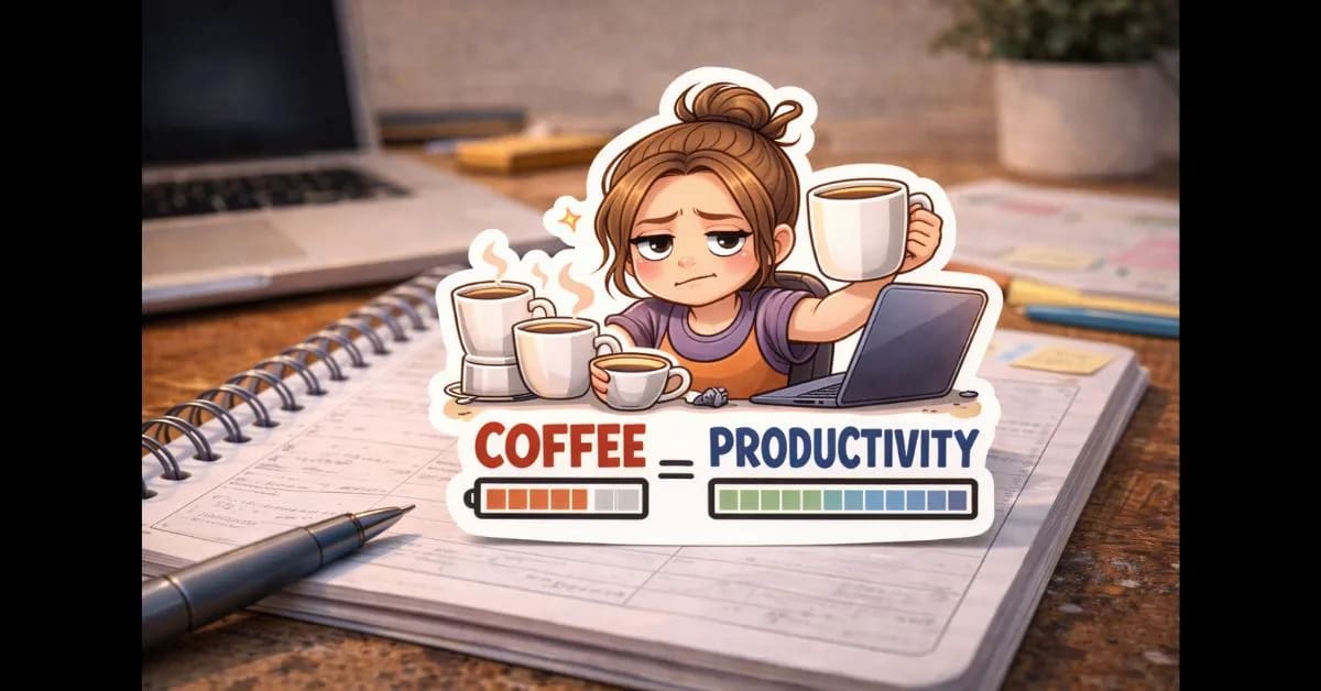 Sticker That Nails Your Coffee-to-Productivity Ratio Exactly