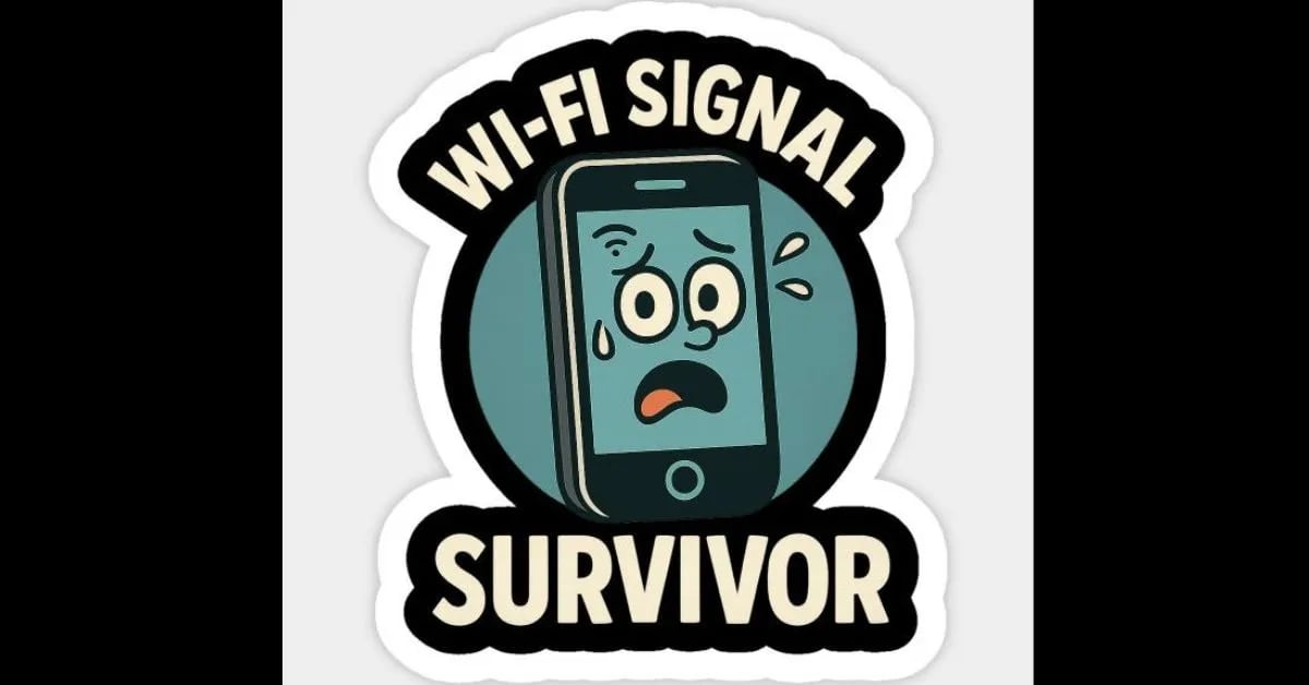 Sticker That Summarizes Your WiFi Rage Accurately