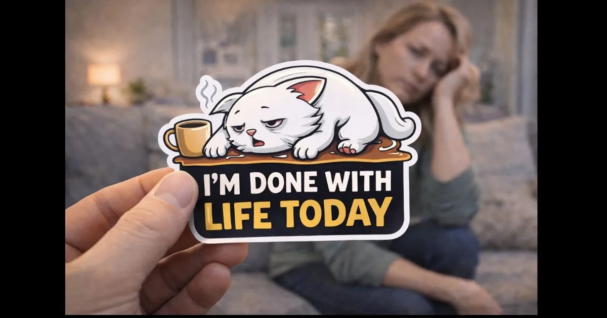 The Sticker That Accurately Says “I’m Done With Life Today”