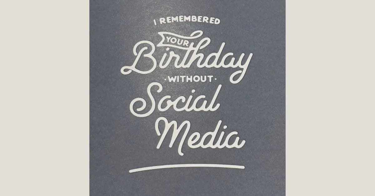 Card That Roasts Your Social Media Birthday Posts Creatively