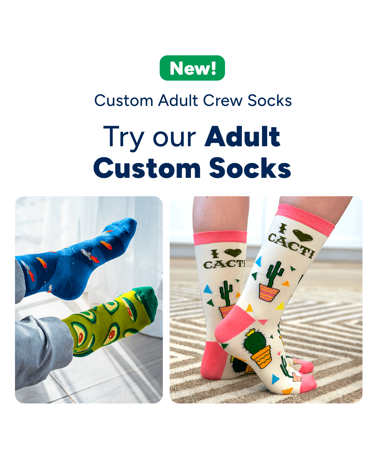 Try our Adult Crew Socks