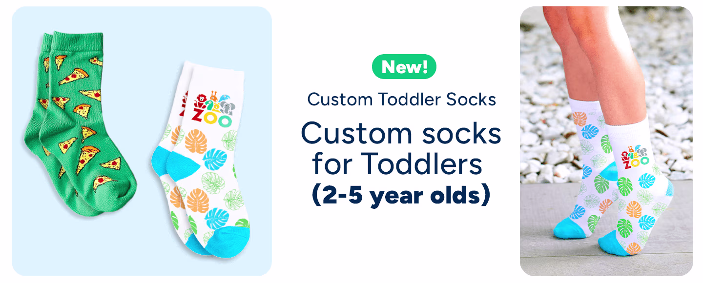 Custom Socks for Toddlers (2-4 years old)