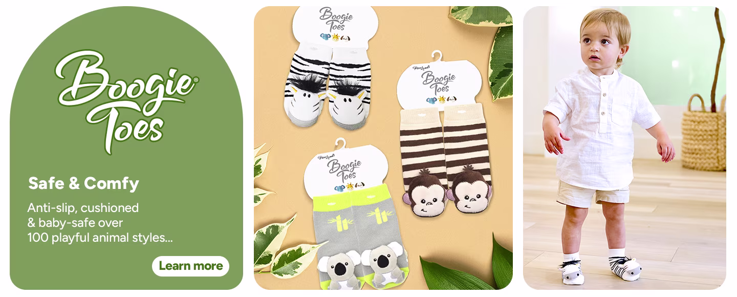 Boogie Toes Green Animals Banner