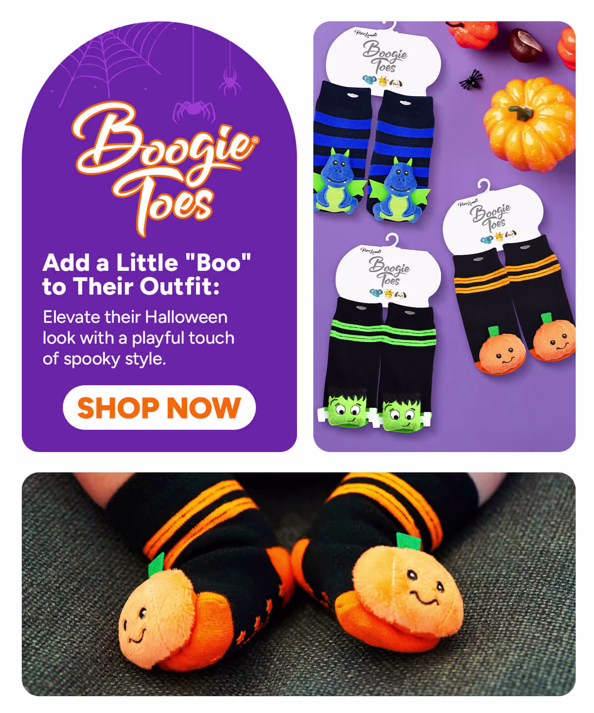 Boogie Toes Halloween Banner
