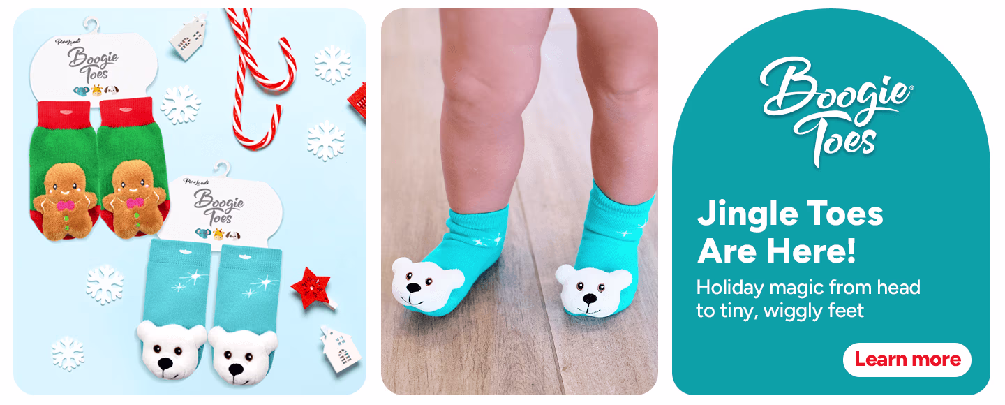 Polar Bear Boogie Toes Banner Christmas