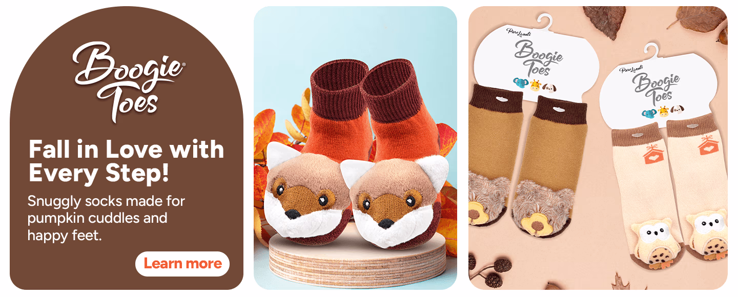 Bear Boogie Toes Banner Autumn