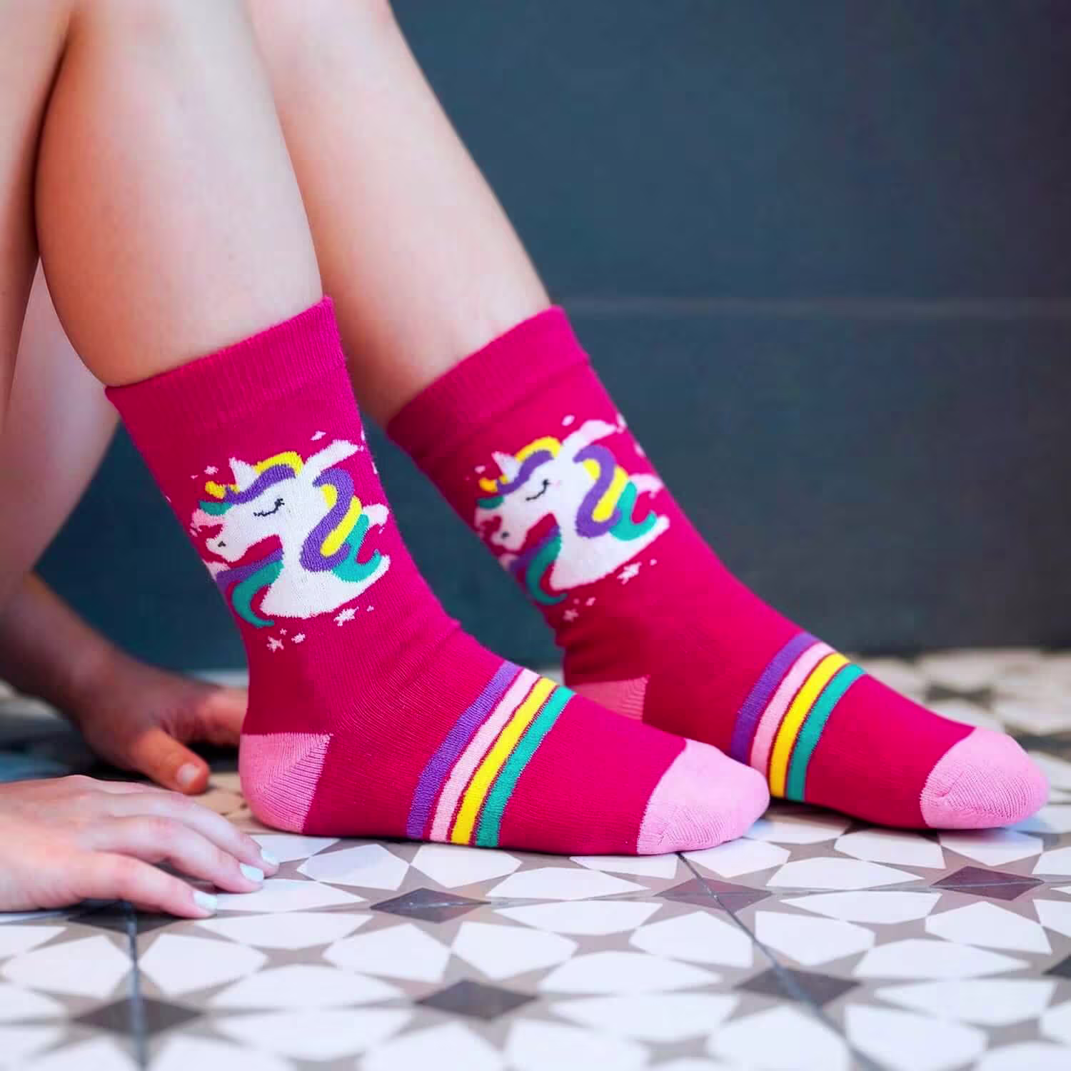 Custom Custom Youth Crew Socks sock details