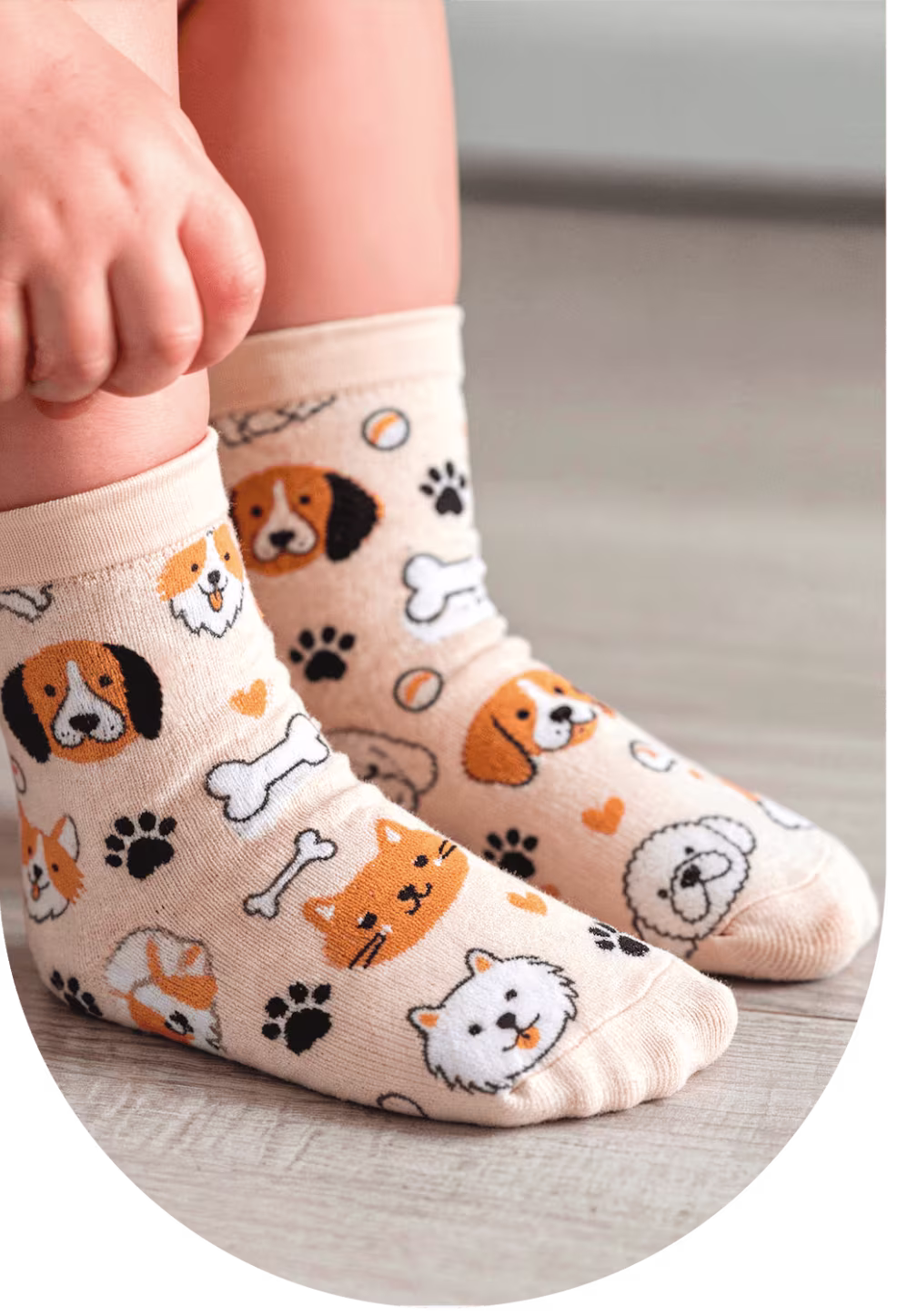 Custom Toddler Crew Socks lifestyle