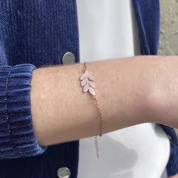 Leaf, Everyday Bracelet (Rose) - Thumbnail 4