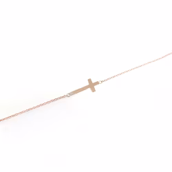 Cross, Everyday Bracelet (Rose or White) - Thumbnail 6