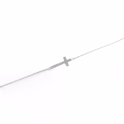 Cross, Everyday Bracelet (Rose or White) - Thumbnail 2