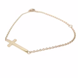 Cross, Everyday Bracelet (Rose or White) - Thumbnail 5