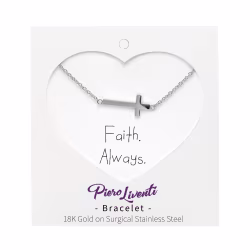 Cross, Everyday Bracelet (Rose or White) - Thumbnail 3