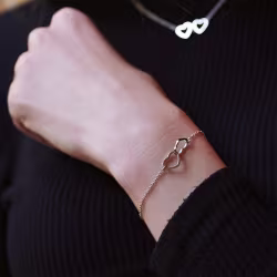 2 Hearts 1 Love Everyday Bracelet (Rose or White) - Thumbnail 10