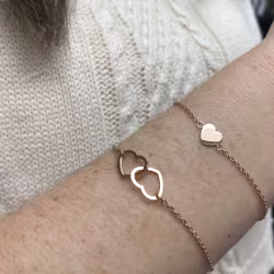 2 Hearts 1 Love Everyday Bracelet (Rose or White) - Thumbnail 5