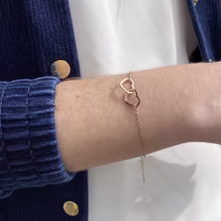 2 Hearts 1 Love Everyday Bracelet (Rose or White) - Thumbnail 4