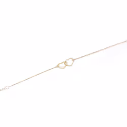 2 Hearts 1 Love Everyday Bracelet (Rose or White) - Thumbnail 2