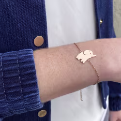 Baby Elephant, Everyday Bracelet (Rose) - Thumbnail 4