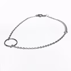 Circle loop, Everyday Bracelet (Rose, Yellow or White) - Thumbnail 9