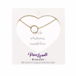 Circle loop, Everyday Bracelet (Rose, Yellow or White) - Thumbnail 3