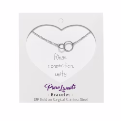 Interlocking Circles, Everyday Bracelet (Rose or White) - Thumbnail 3