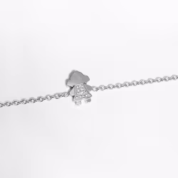 Little Girl, Everyday Bracelets (Rose or White) - Thumbnail 2