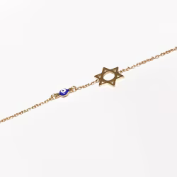 David's Star, Everyday Bracelet (Rose, Yellow or White) - Thumbnail 6