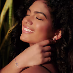 David's Star, Everyday Bracelet (Rose, Yellow or White) - Thumbnail 4