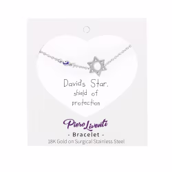 David's Star, Everyday Bracelet (Rose, Yellow or White) - Thumbnail 3