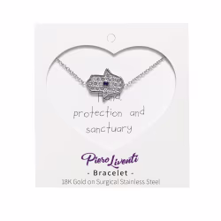 Hamsa Protective Hand, Everyday Bracelet (Rose or White) - Thumbnail 8