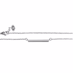 Simple Bar, Everyday Necklace (Rose or White) - Thumbnail 2