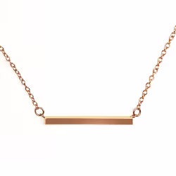 Simple Bar, Everyday Necklace (Rose or White) - Thumbnail 6
