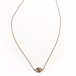 Protective Eye, Everyday Necklace (Rose or White) - Thumbnail 3