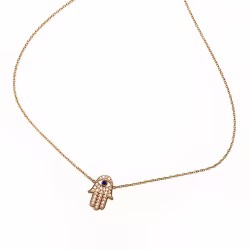 Hand Sideways, Everyday Necklace (Rose or White) - Thumbnail 9