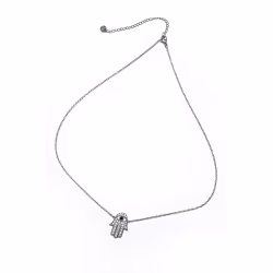 Hand Sideways, Everyday Necklace (Rose or White) - Thumbnail 3