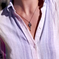 Tennis, Everyday Necklace (Rose or White) - Thumbnail 7