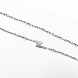 Lightning, Everyday Necklace (Rose or White) - Thumbnail 2