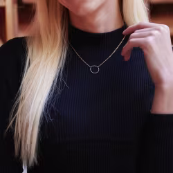 Loop, Everyday Necklace (Rose or White) - Thumbnail 6